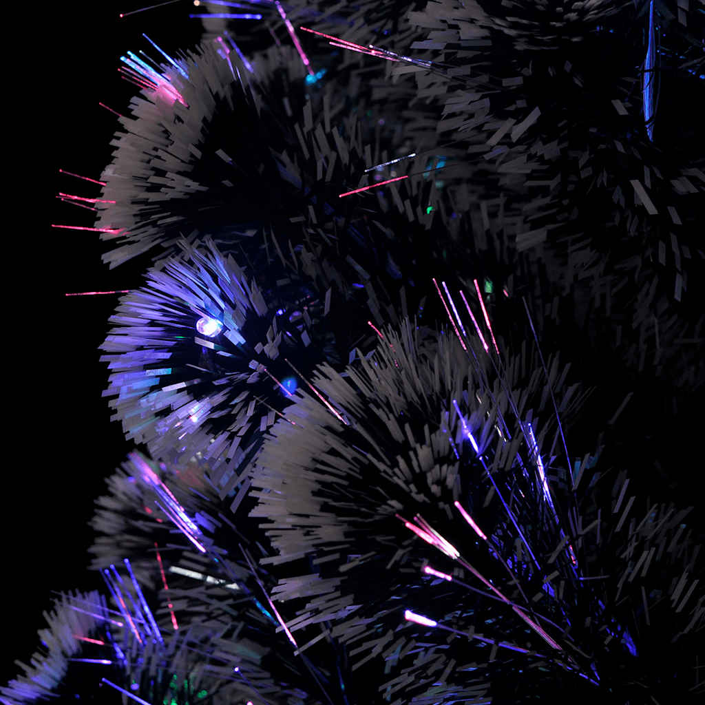 vidaXL Apšviesta Kalėdų eglutė su stovu ir LED, 150cm, optinis pluoštas