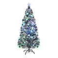 Apšviesta Kalėdų eglutė su stovu ir LED, 180cm, optinis pluoštas