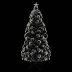Apšviesta Kalėdų eglutė su stovu ir LED, 210cm, optinis pluoštas