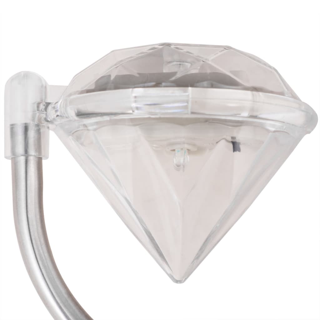 vidaXL LED sodo šviestuvai, 6 vnt., saulės energija, 9x7,8x29,5 cm