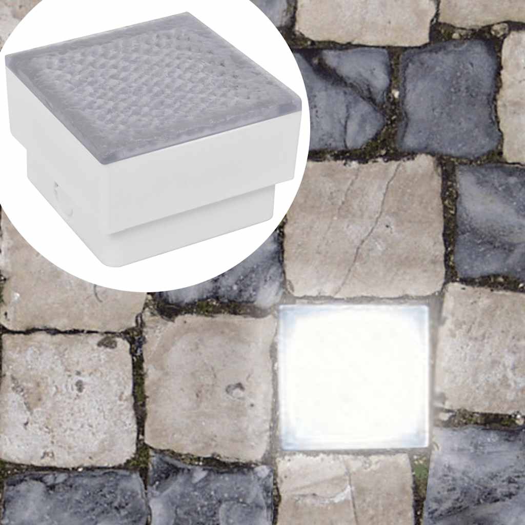 vidaXL Įleidžiami LED šviestuvai, 6vnt., 100x100x68mm