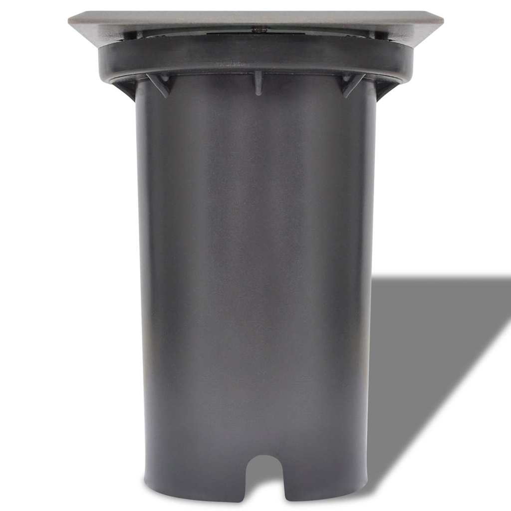 vidaXL Lauko LED šviestuvai grindiniui, 3 vnt., kvadratiniai