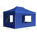 Pavėsinė su dvigubu stogu, taupe spalvos, 3x3x2,7m, 180g/m²