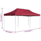 Sodo pavėsinė su šonine užuolaida, antracito spalvos, 3x3x2,25m