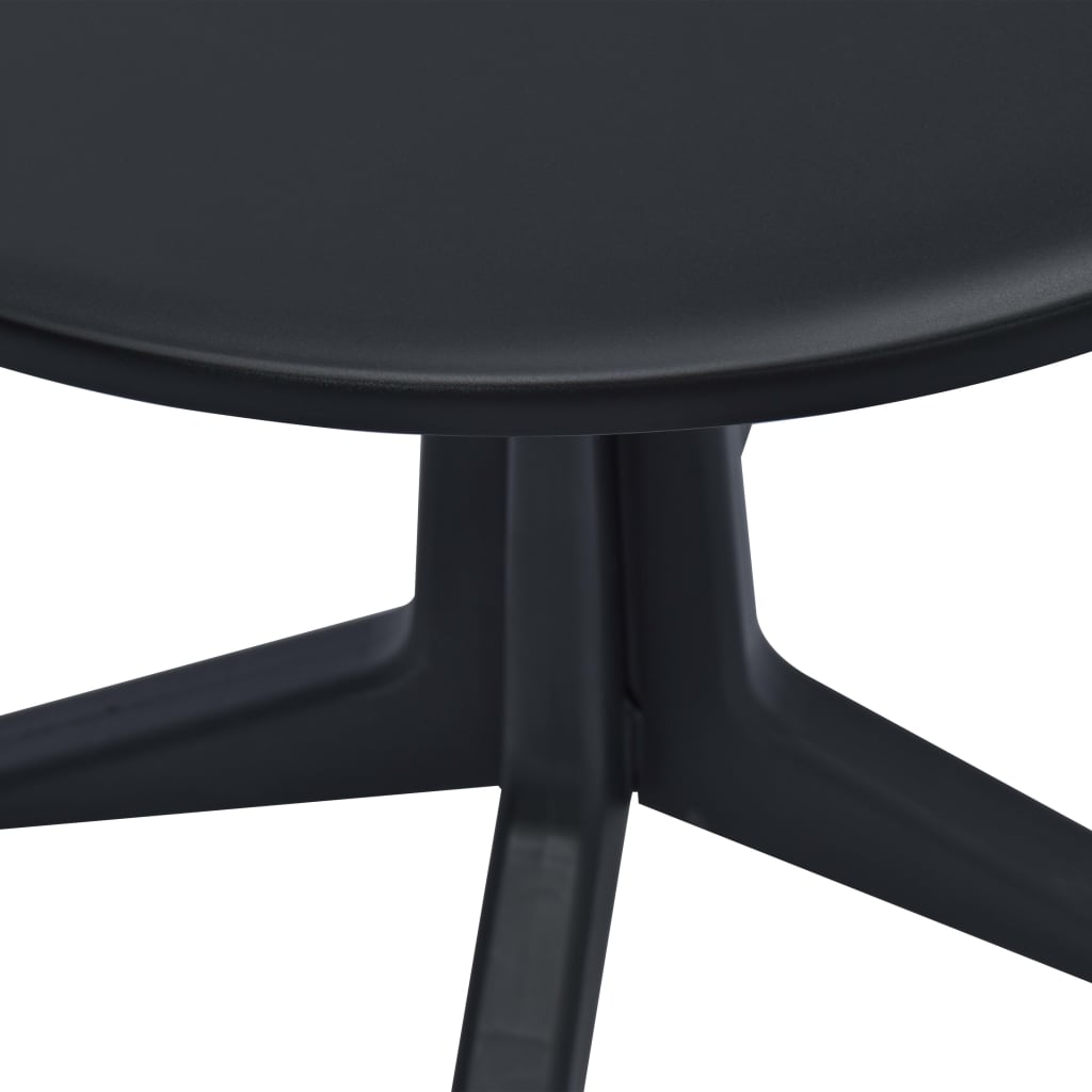 Sodo stalas, antracito spalvos, 70cm, plastikas