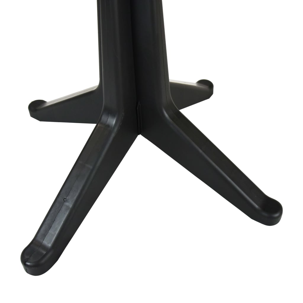 Sodo stalas, antracito spalvos, 70cm, plastikas
