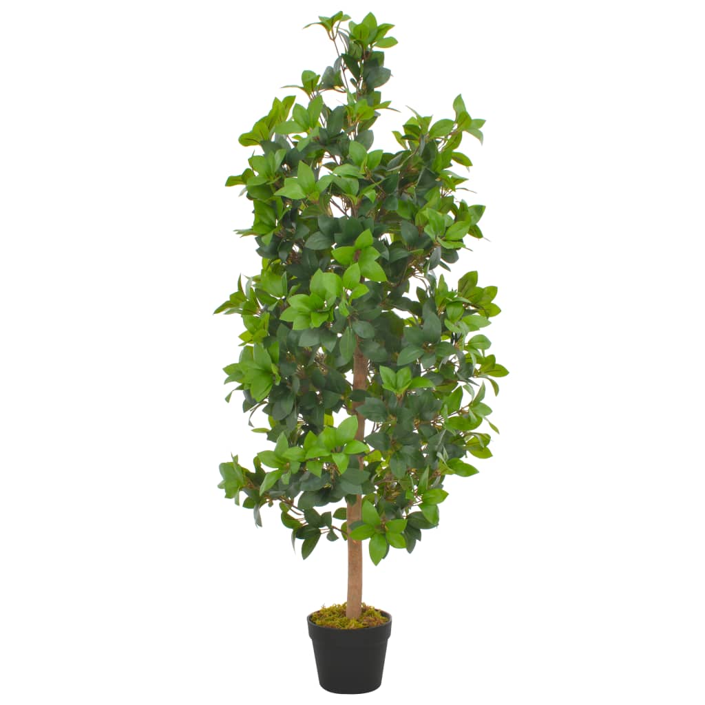 Dirbtinis augalas-lauramedis su vazonu, žalios spalvos, 40cm