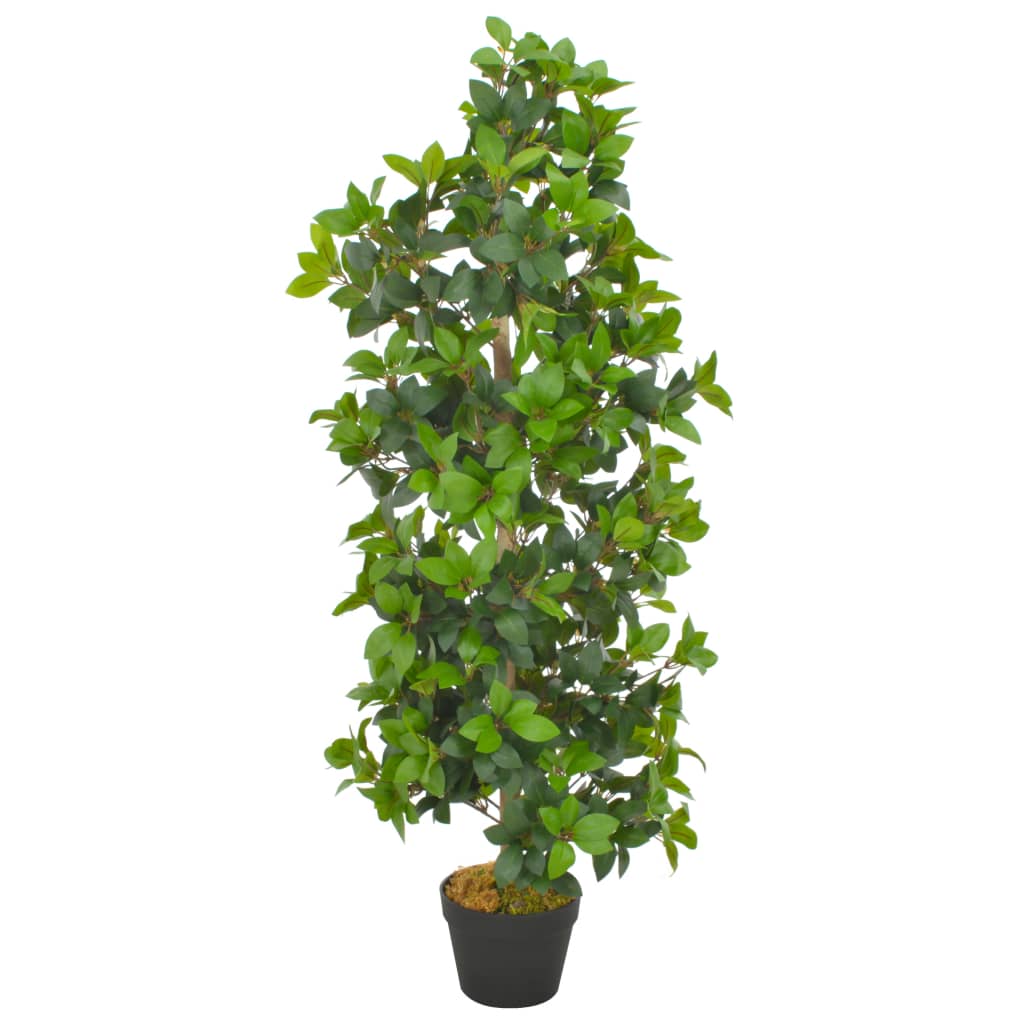 Dirbtinis augalas-lauramedis su vazonu, žalios spalvos, 40cm