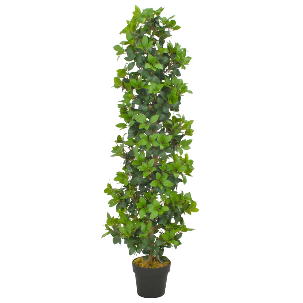 Dirbtinis augalas-lauramedis su vazonu, žalios spalvos, 40cm