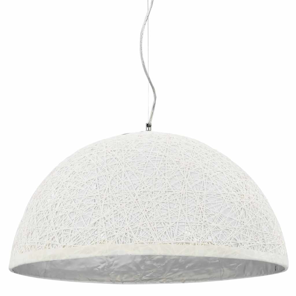 Pakabinamas šviestuvas, balta ir sidabro, 50cm skersmens, E27