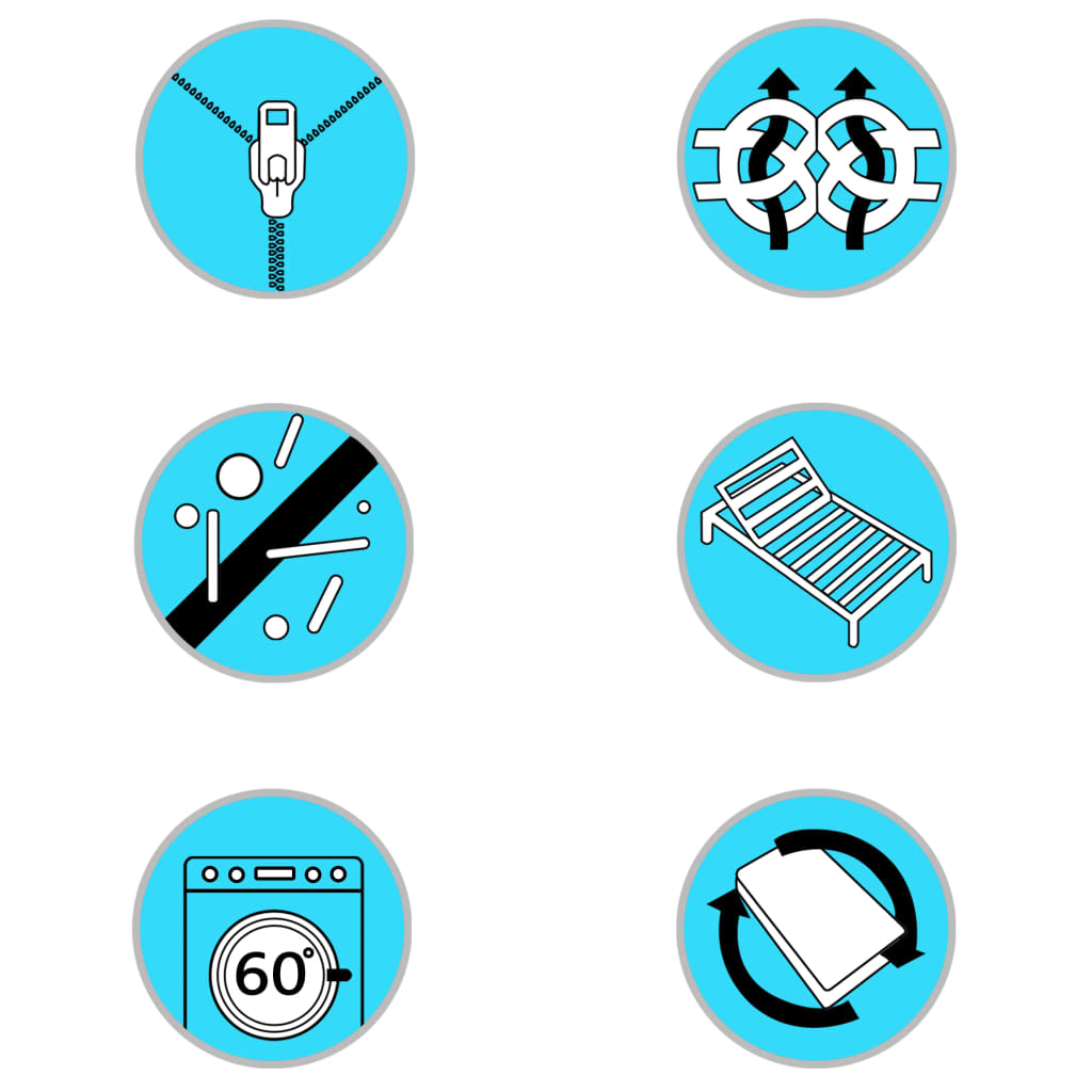 Čiužinys, 180x200cm, 7 zonų, poliuretano putos, 16cm, H2 H3