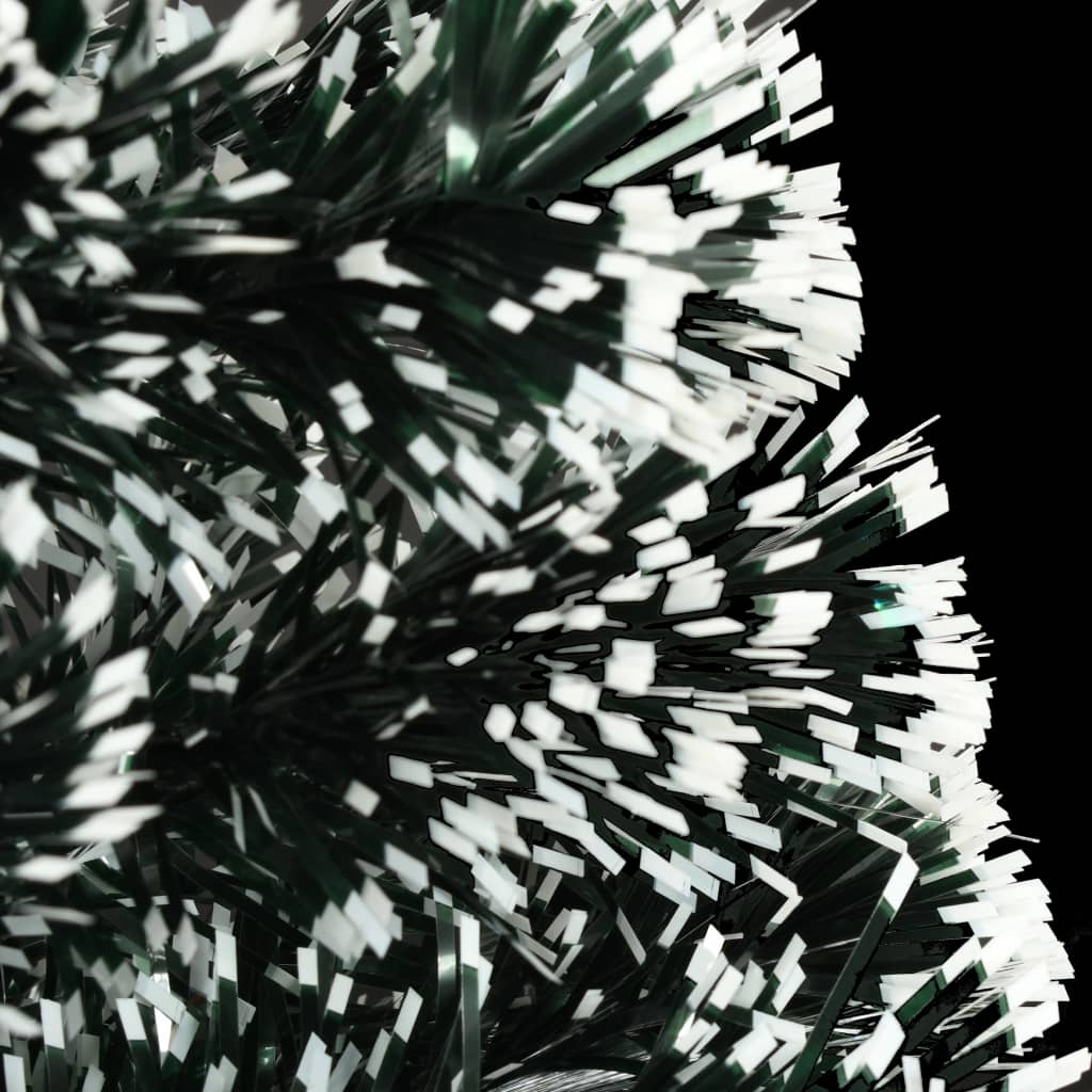 vidaXL Apšviesta Kalėdų eglutė su stovu ir LED, 120cm, optinis pluoštas