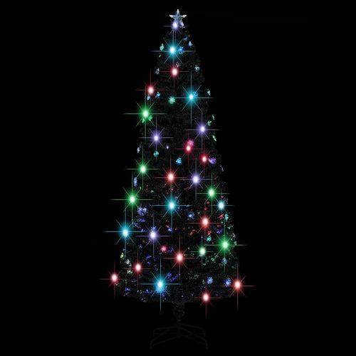 Apšviesta Kalėdų eglutė su stovu ir LED, 240cm, optinis pluoštas