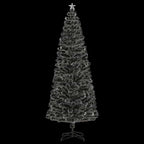 Apšviesta Kalėdų eglutė su stovu ir LED, 240cm, optinis pluoštas