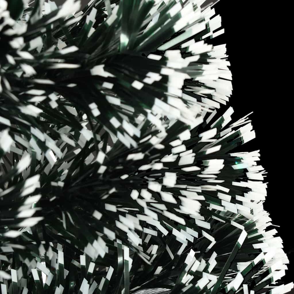 vidaXL Apšviesta Kalėdų eglutė su stovu ir LED, 240cm, optinis pluoštas