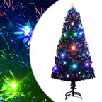 Apšviesta Kalėdų eglutė su stovu ir LED, 120cm, optinis pluoštas