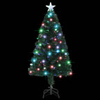 Apšviesta Kalėdų eglutė su stovu ir LED, 120cm, optinis pluoštas