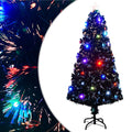 Apšviesta Kalėdų eglutė su stovu ir LED, 150cm, optinis pluoštas
