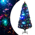 Apšviesta Kalėdų eglutė su stovu ir LED, 180cm, optinis pluoštas