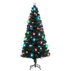 Apšviesta Kalėdų eglutė su stovu ir LED, 180cm, optinis pluoštas