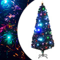 Apšviesta Kalėdų eglutė su stovu ir LED, 210cm, optinis pluoštas