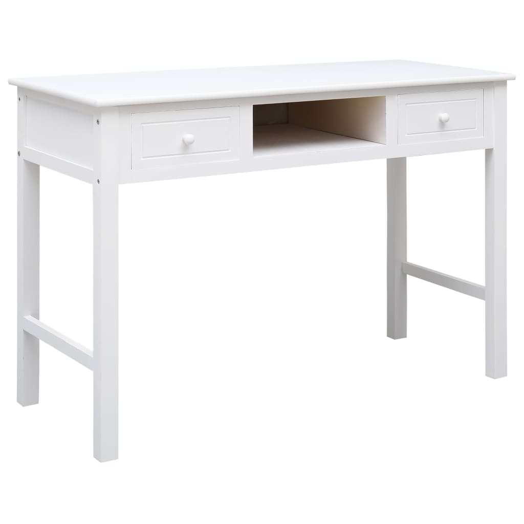 Rašomasis stalas, rudos spalvos, 110x45x76 cm, mediena