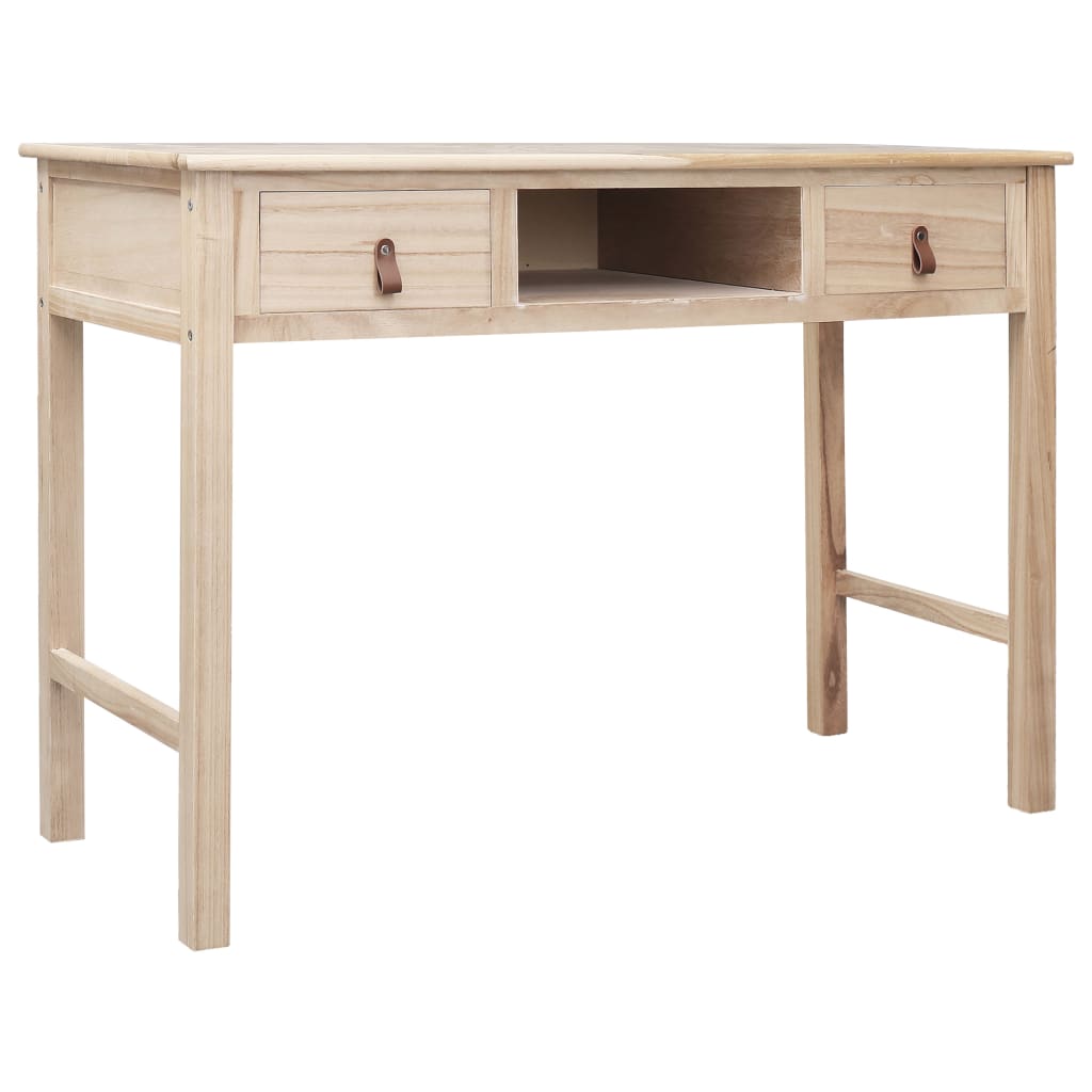 Rašomasis stalas, rudos spalvos, 110x45x76 cm, mediena