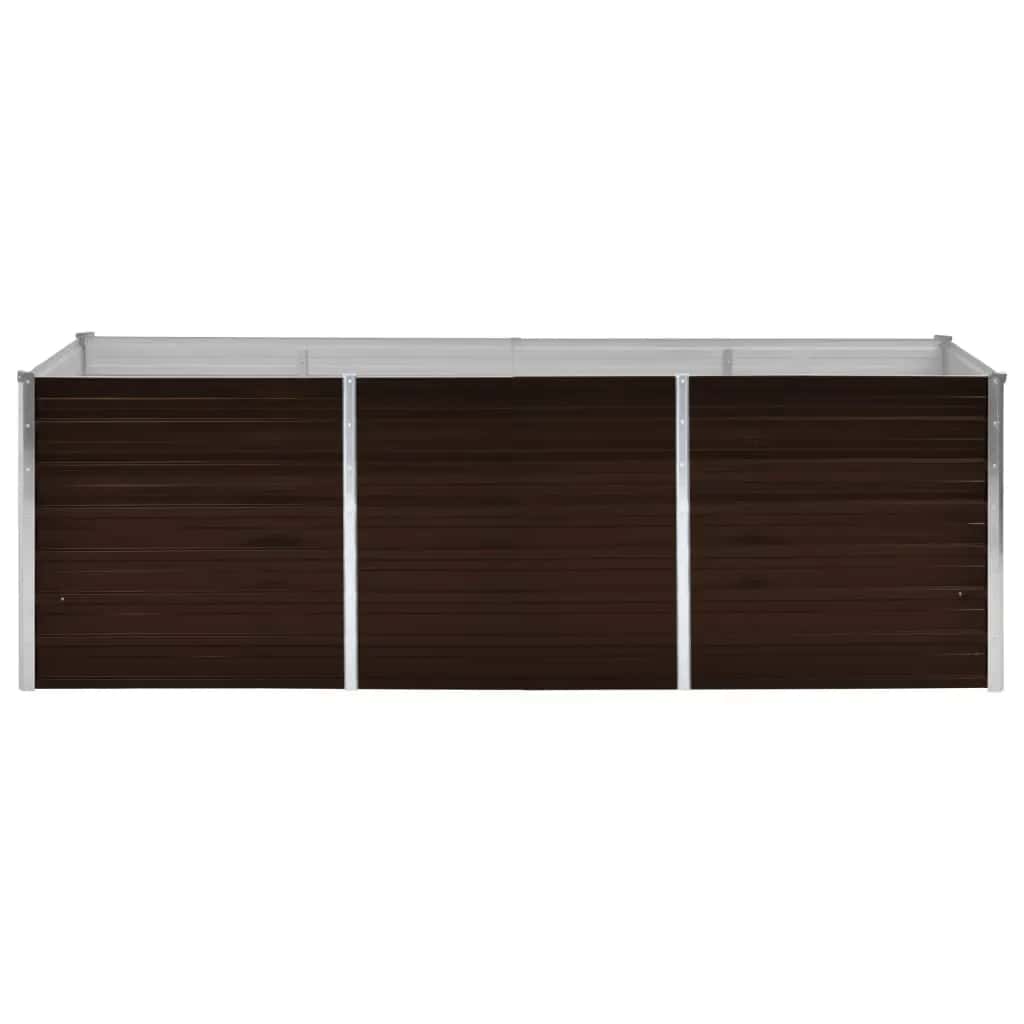 Lovelis, rudas, 240x80x77cm, galvanizuotas plienas, aukštas
