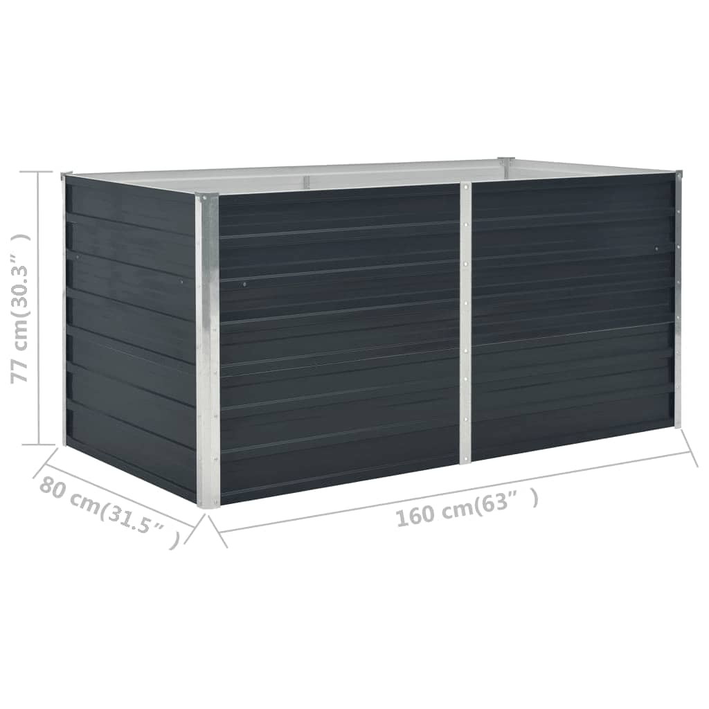 Pakeltas sodo lovelis, antr. sp., 160x80x77cm, galvan. plienas