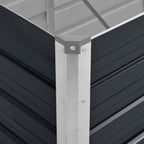 Sodo lovelis, antracito, 320x80x77cm, plienas, aukštas