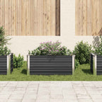 Sodo lovelis, antracito, 100x40x45cm, plienas, aukštas