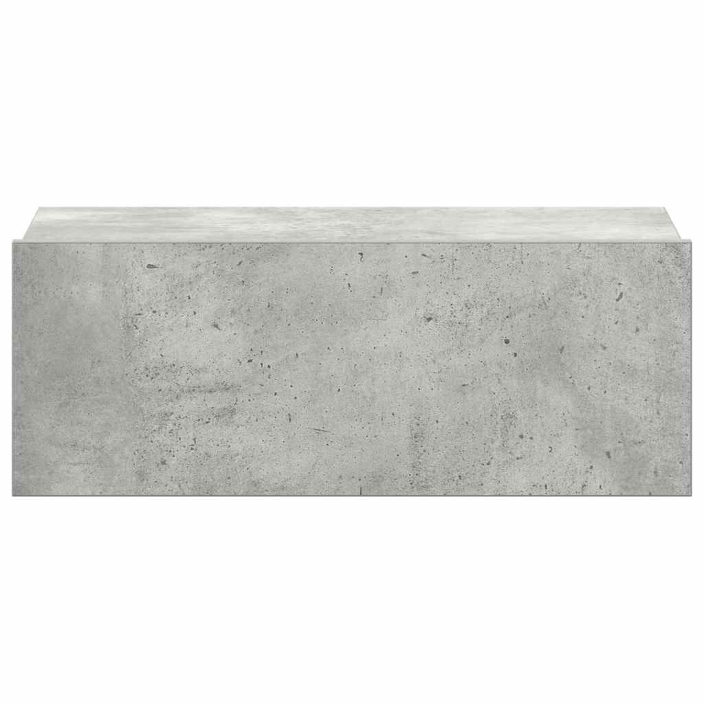 Pakabinamas naktinis staliukas, betono, 40x30x15cm, mediena