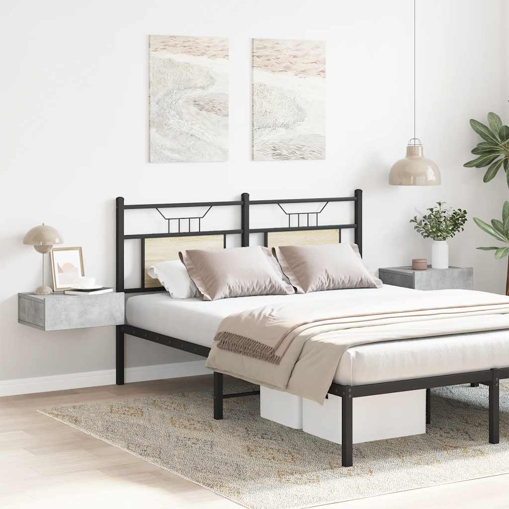 Naktiniai staliukai, 2vnt., betono, 40x30x15cm, mediena