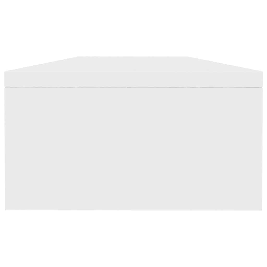 Monitoriaus stovas, baltas, 100x24x13 cm, apdirbta mediena