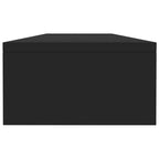 Monitoriaus stovas, juodas, 100x24x13 cm, apdirbta mediena