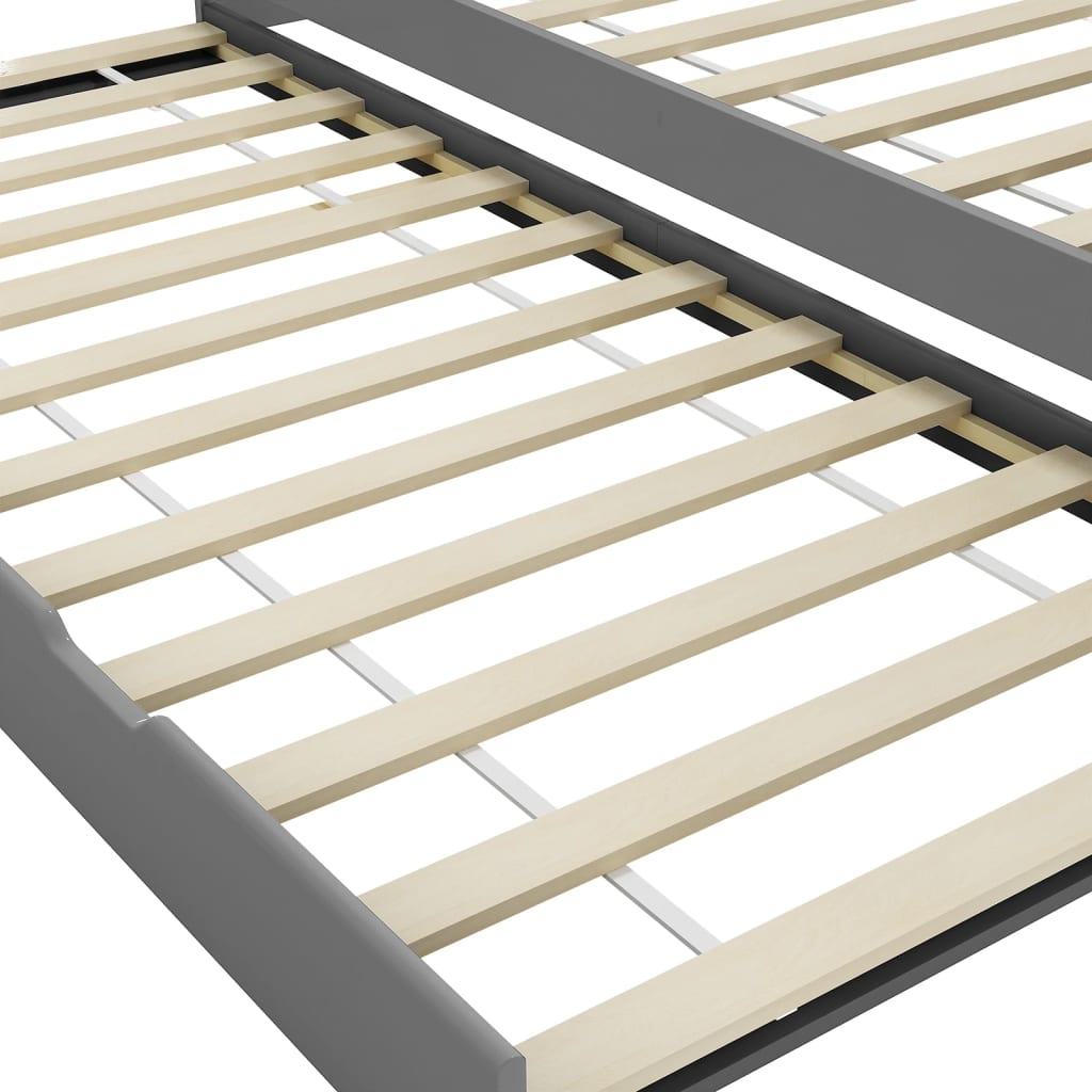 Ištraukiamos sofos-lovos rėmas, pilkas, 90x200cm, mediena