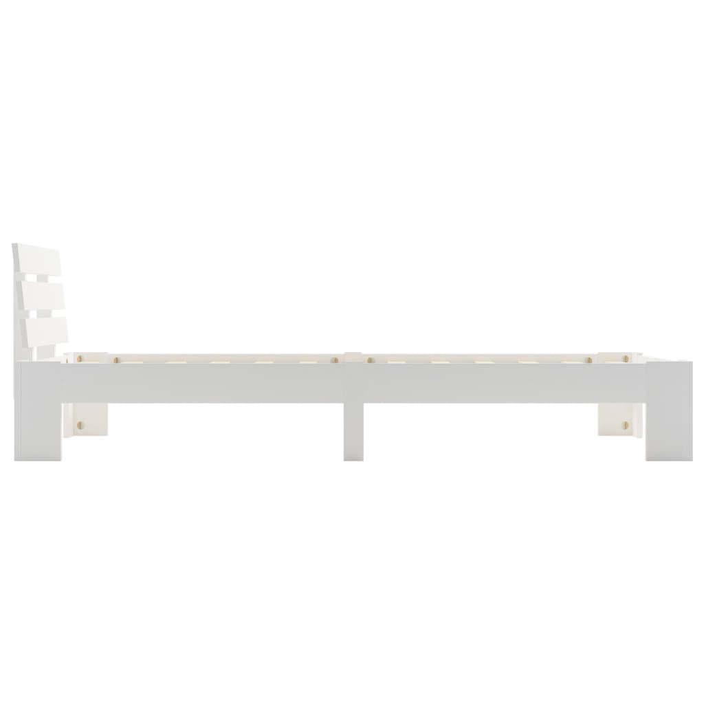 Lovos rėmas, baltos sp., 90x200 cm, pušies medienos masyvas