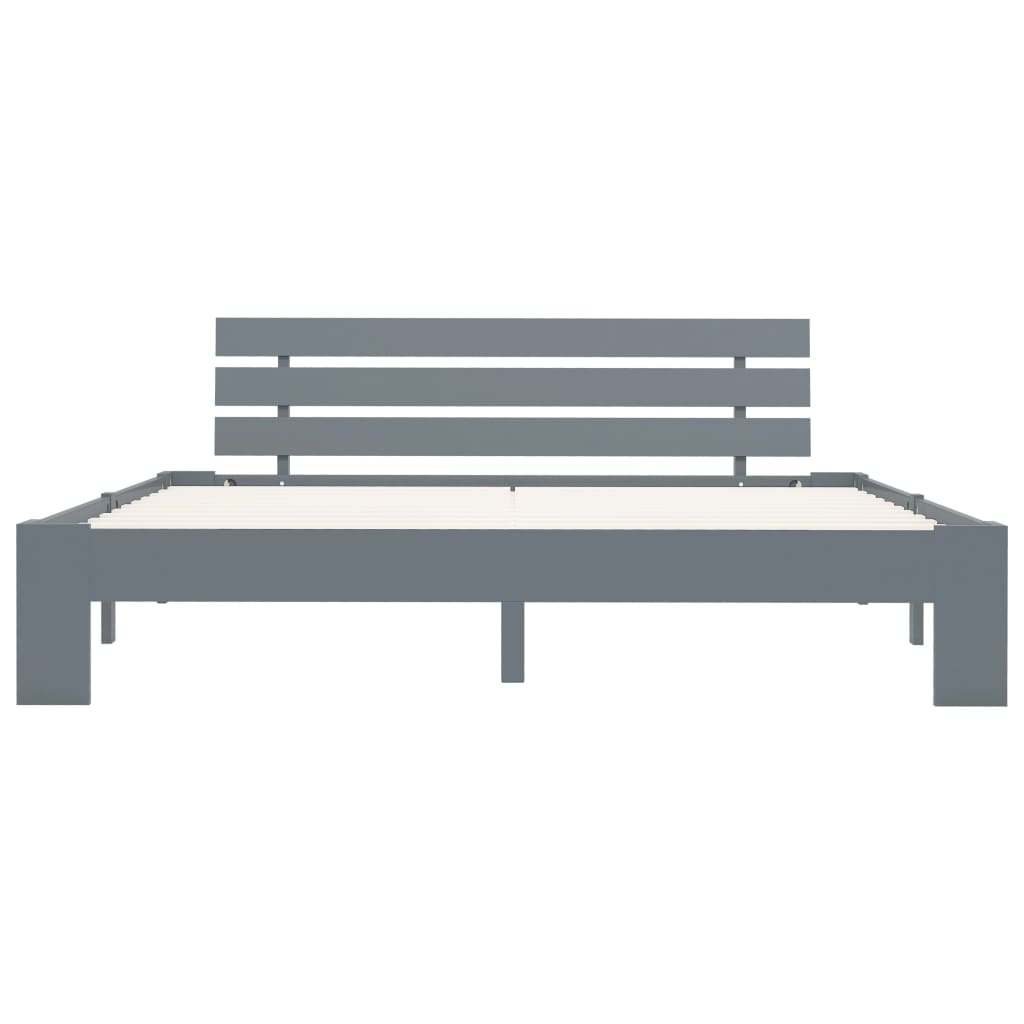 Lovos rėmas, pilkos sp., 180x200 cm, pušies medienos masyvas