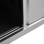 Darbo stalas su durimis, 100x50x(95-97)cm, plienas