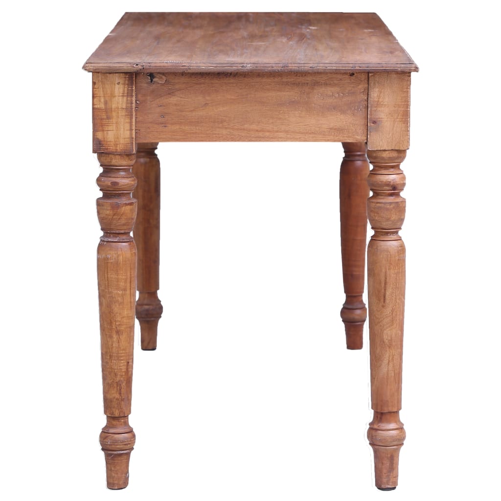 Stalas su stalčiais, 117x57x75cm, raudonmedžio medienos masyvas