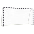 Futbolo vartai, juodos ir baltos sp., 300x60x90 cm, metalas