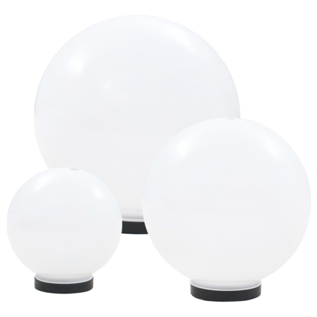 LED lempų rink., rut. form., 6d., sferiniai, 20/30/40cm, PMMA