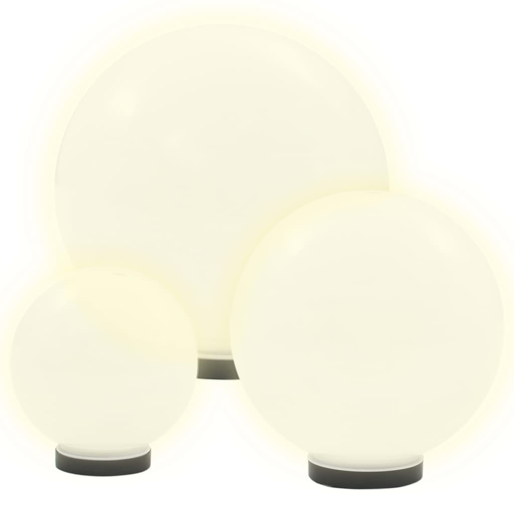 LED lempų rink., rut. form., 6d., sferiniai, 20/30/40cm, PMMA