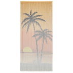 Vabzdžių durų užuolaidos, palmės spaudinys, 100x200cm, bambukas