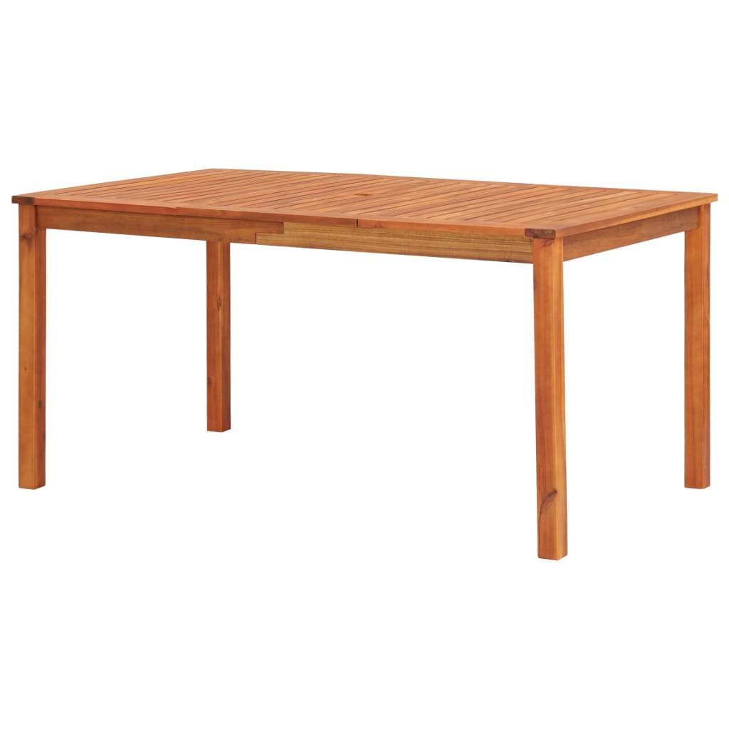 Sodo stalas, 88x88x74cm, akacijos medienos masyvas