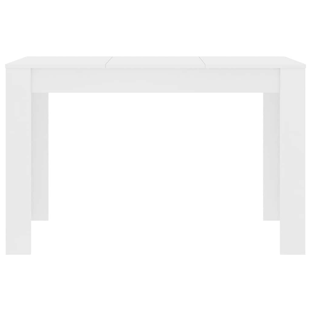 Valgomojo stalas, baltos spalvos, 120x60x76cm, apdirbta mediena