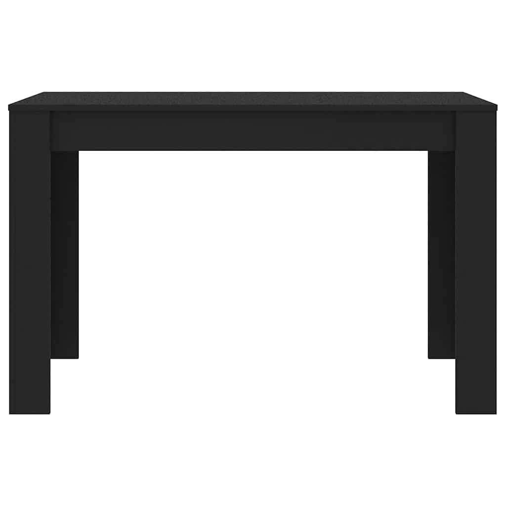 Valgomojo stalas, juodos spalvos, 120x60x76cm, apdirbta mediena