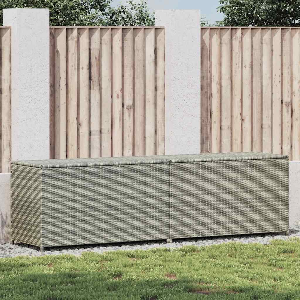 Sodo daiktadėžė, juodos, 200x50x60cm, poliratanas