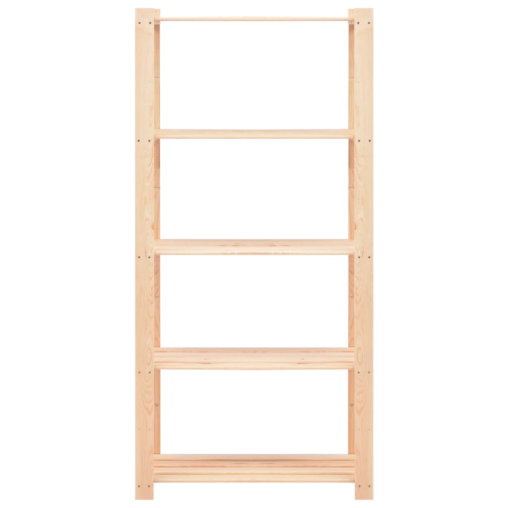 Lentyna daiktams, 5 aukštų, 80x38x170cm, pušies mediena, 250kg