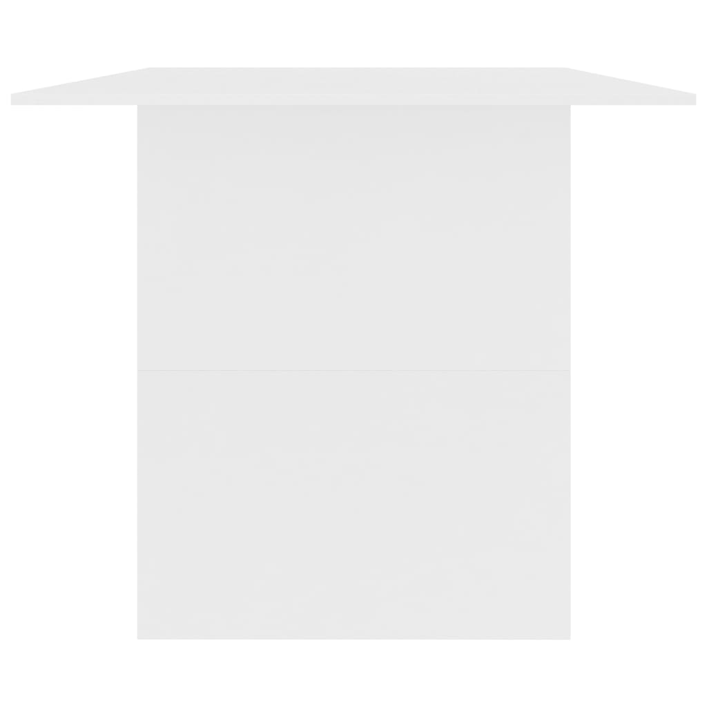 Valgomojo stalas, baltas, 180x90x76cm, apdirbta mediena